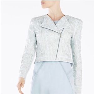 BCBG Maxazria Runway Leather Jacket XS